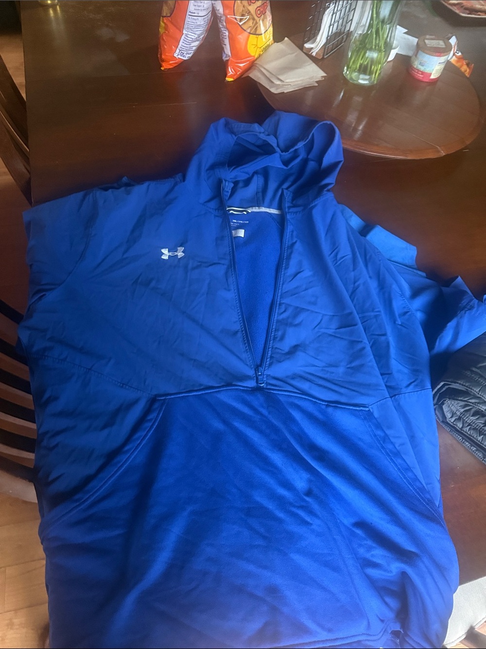Under Armour Royal Blue Half-Zip Pullover Hoodie